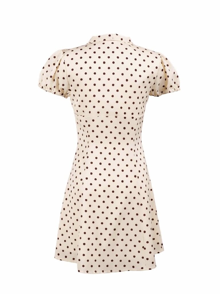 Sadie & Sage Cream Brown Dot Mini