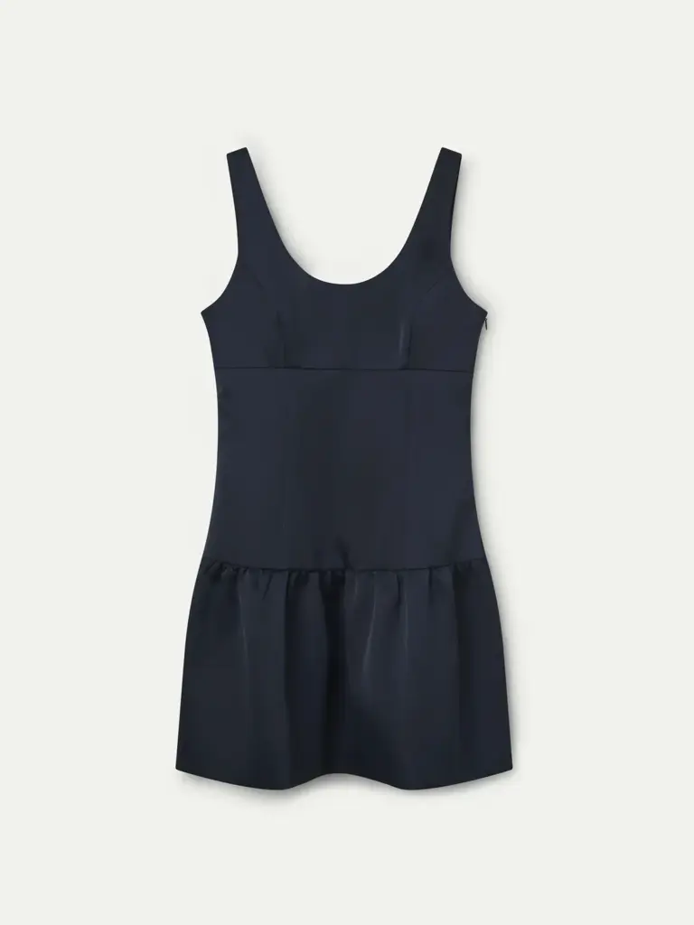 Wild Pony Navy Satin Mini