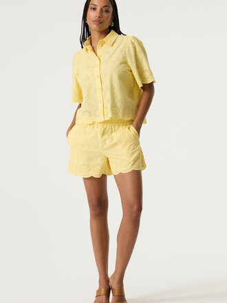 Garcia Yellow Crochet Shorts