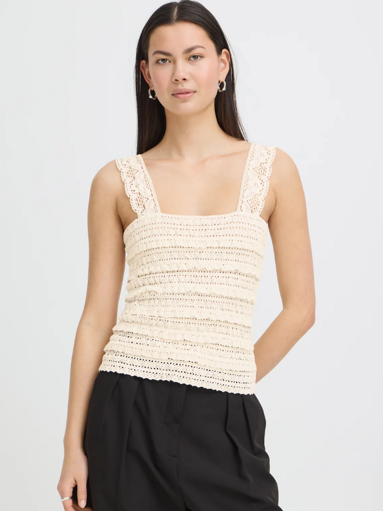 ICHI Ruffled Tank