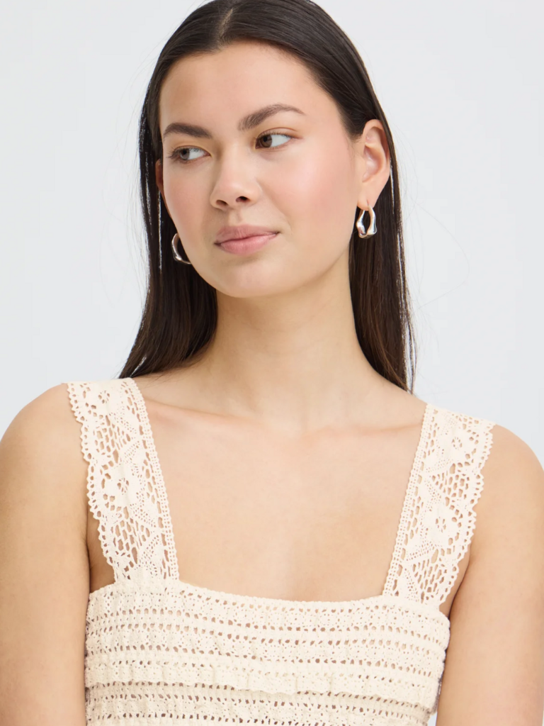 ICHI Ruffled Tank