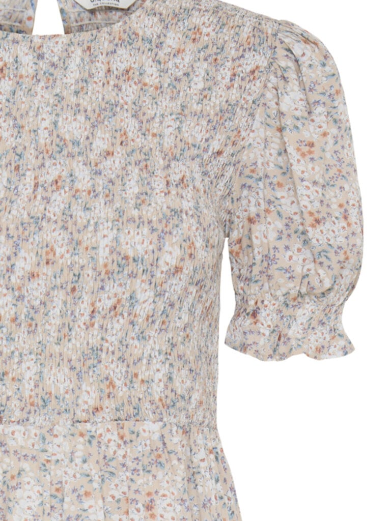 B. Young Smocked Peachy Midi