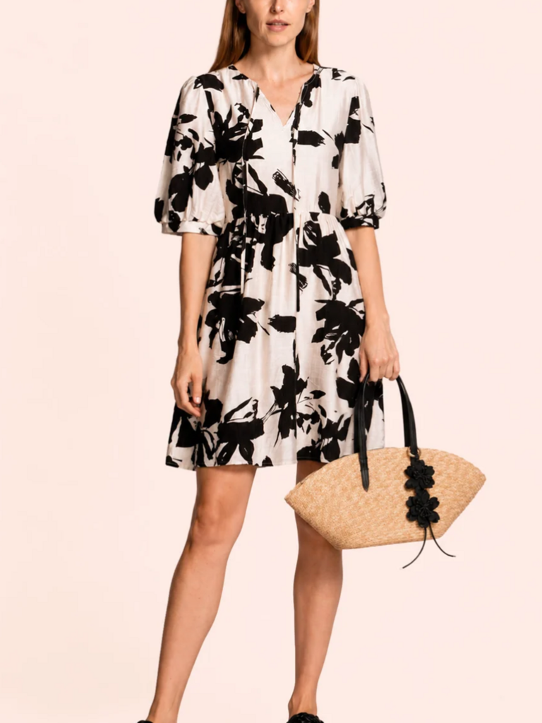 Pink Martini Black Bold Floral Mini