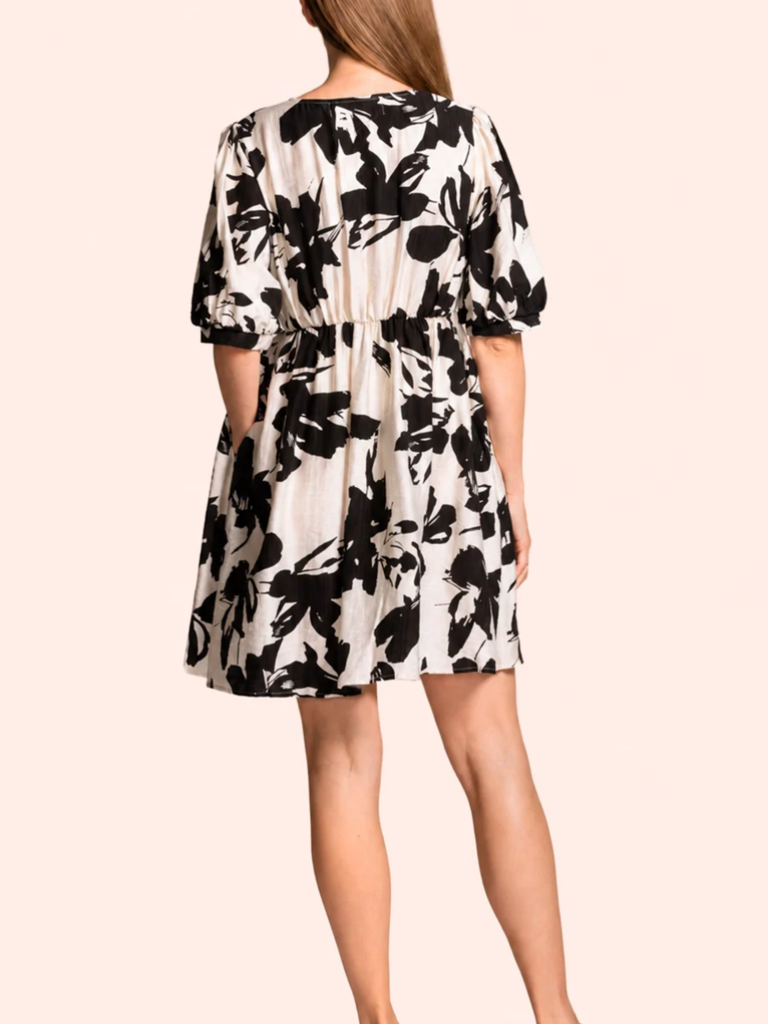 Pink Martini Black Bold Floral Mini