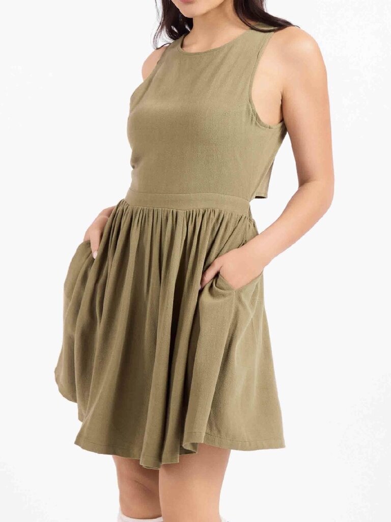 Sadie & Sage Olive Linen Mini