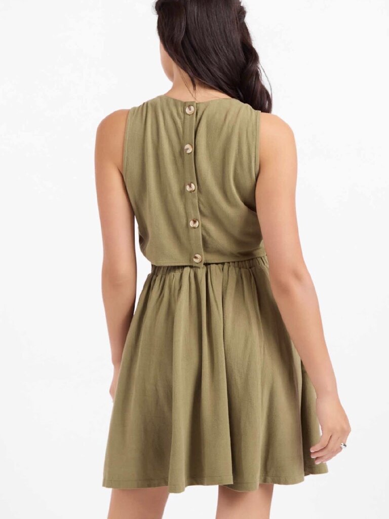Sadie & Sage Olive Linen Mini