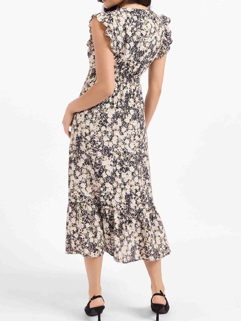 Sadie & Sage Peach Green Floral Midi