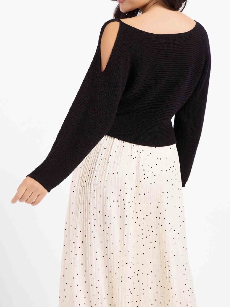 Sadie & Sage Polka Dot Pleat Skirt