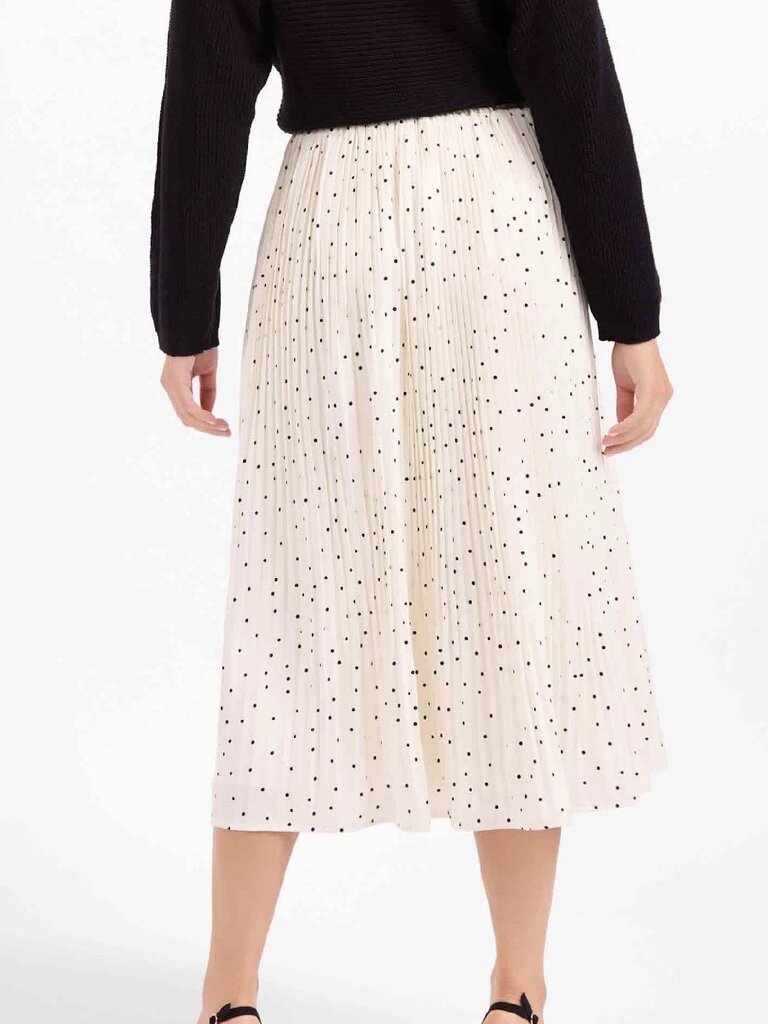 Sadie & Sage Polka Dot Pleat Skirt