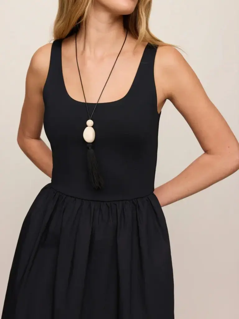 Z Supply Black Stretch Top Midi