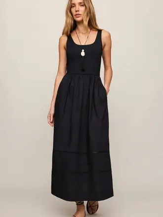 Z Supply Black Stretch Top Midi