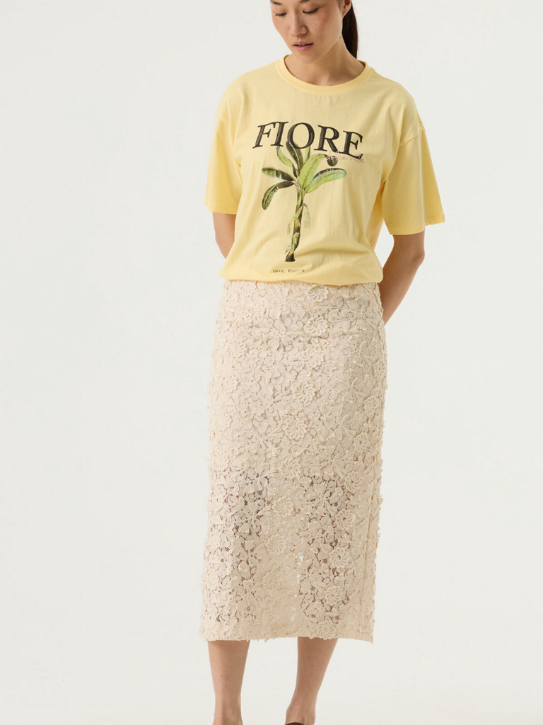 Garcia Cream Lace Skirt