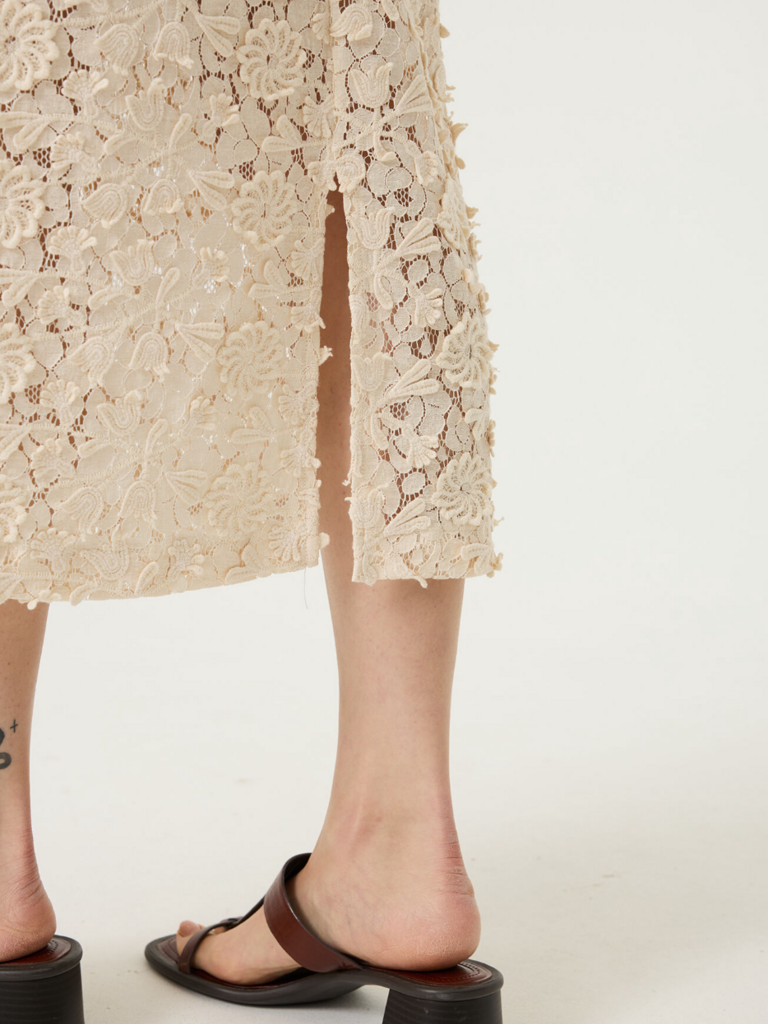 Garcia Cream Lace Skirt