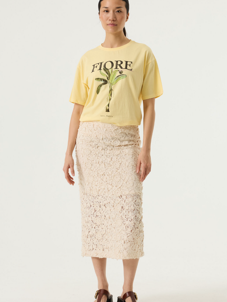 Garcia Cream Lace Skirt