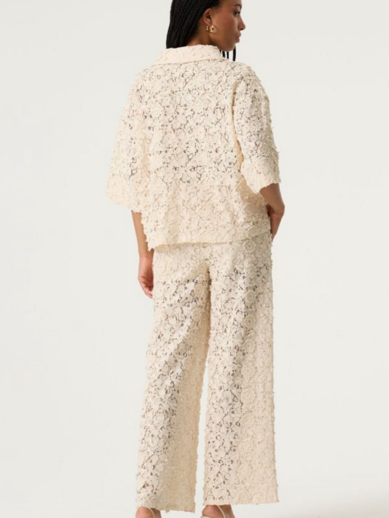 Garcia Cream Lace Shirt