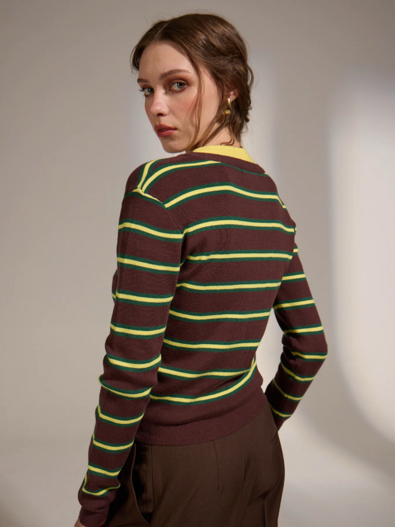 Deluc Neon Brown Cardi