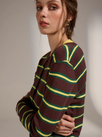 Deluc Neon Brown Cardi
