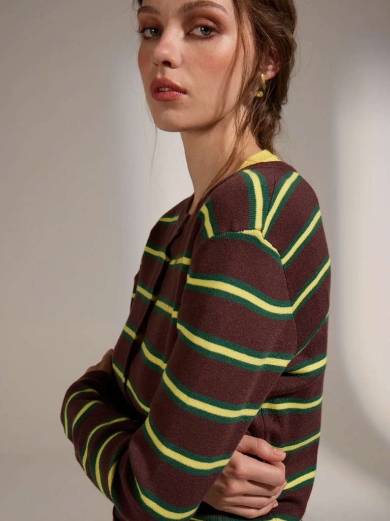 Deluc Neon Brown Cardi