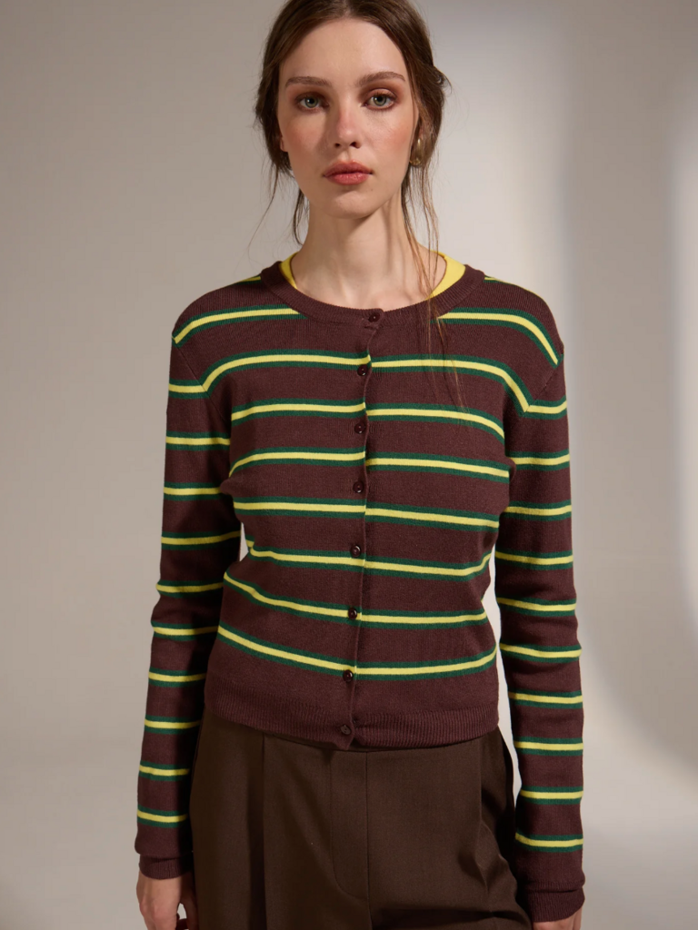 Deluc Neon Brown Cardi