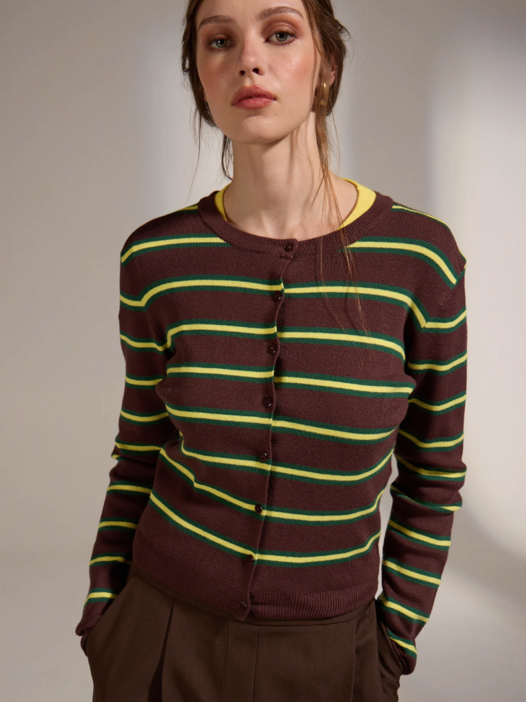 Deluc Neon Brown Cardi