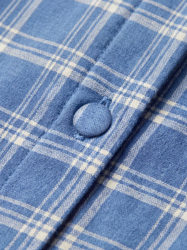 Z Supply Soft Blue Plaid Dress