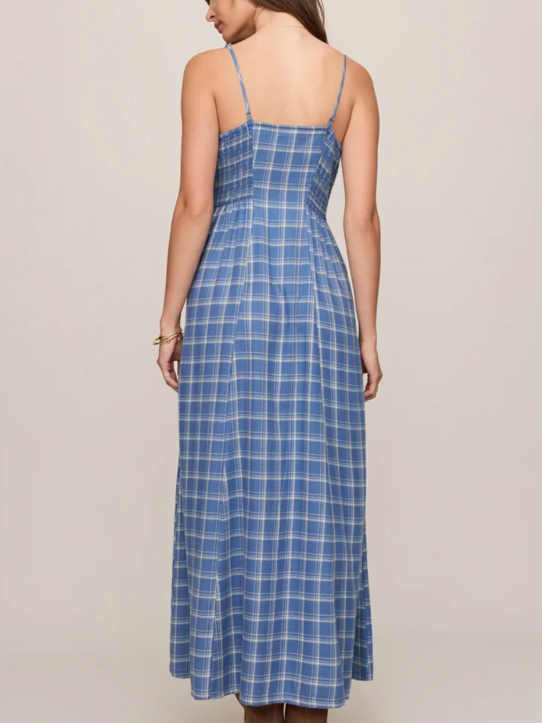 Z Supply Soft Blue Plaid Dress