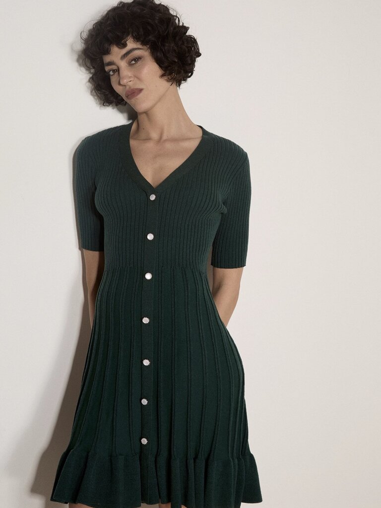 Apricot Ribbed Green Mini