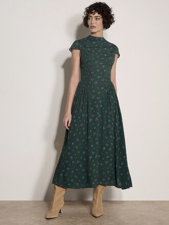 Apricot Green Side Panel Midi