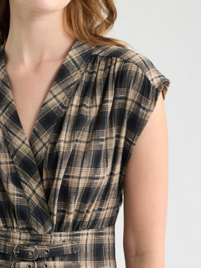 Deluc Navy Check Midi