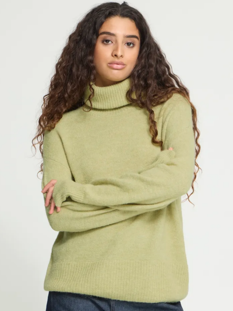 ICHI Light Lime Knit