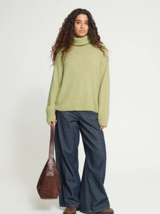 ICHI Light Lime Knit