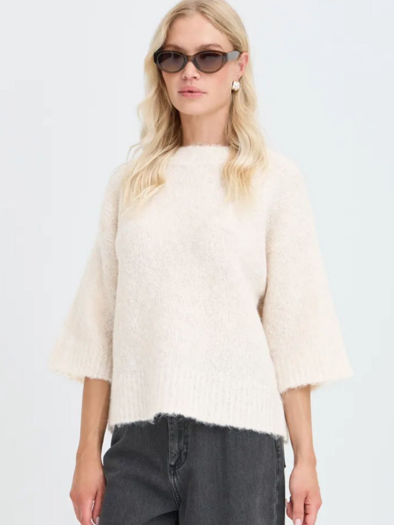 B. Young Creamy Fuzz Knit