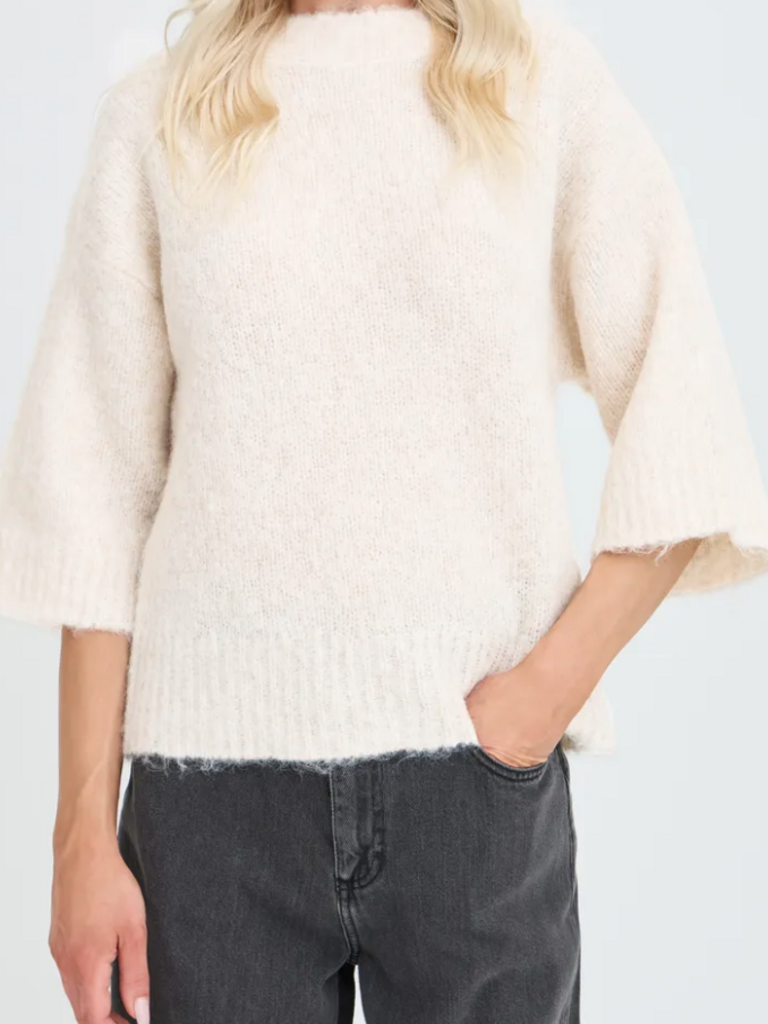 B. Young Creamy Fuzz Knit