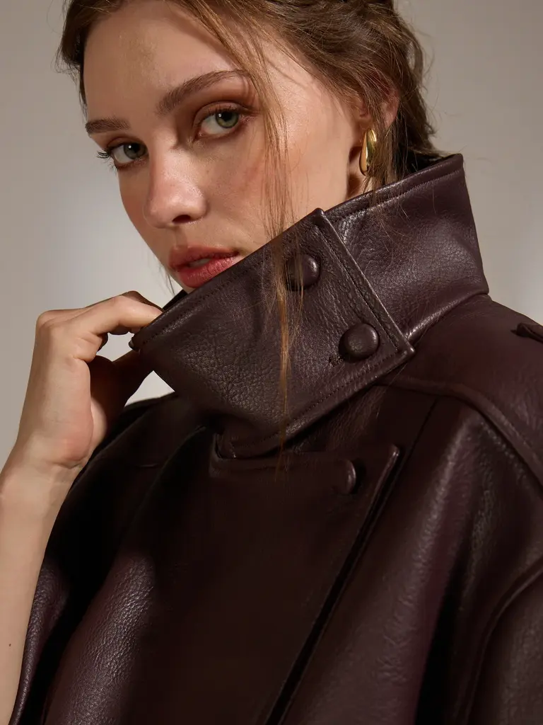 Deluc Brown Oversized Jacket