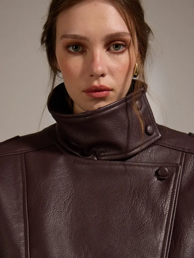 Deluc Brown Oversized Jacket