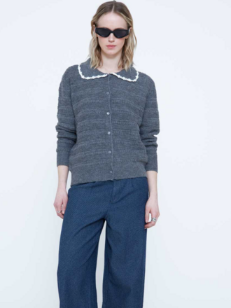 Wild Pony Grey Collar Cardi