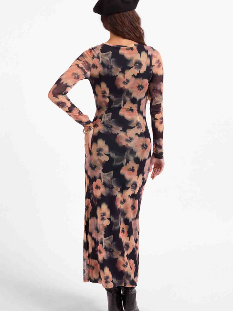 Sage The Label Rosey Mesh Midi