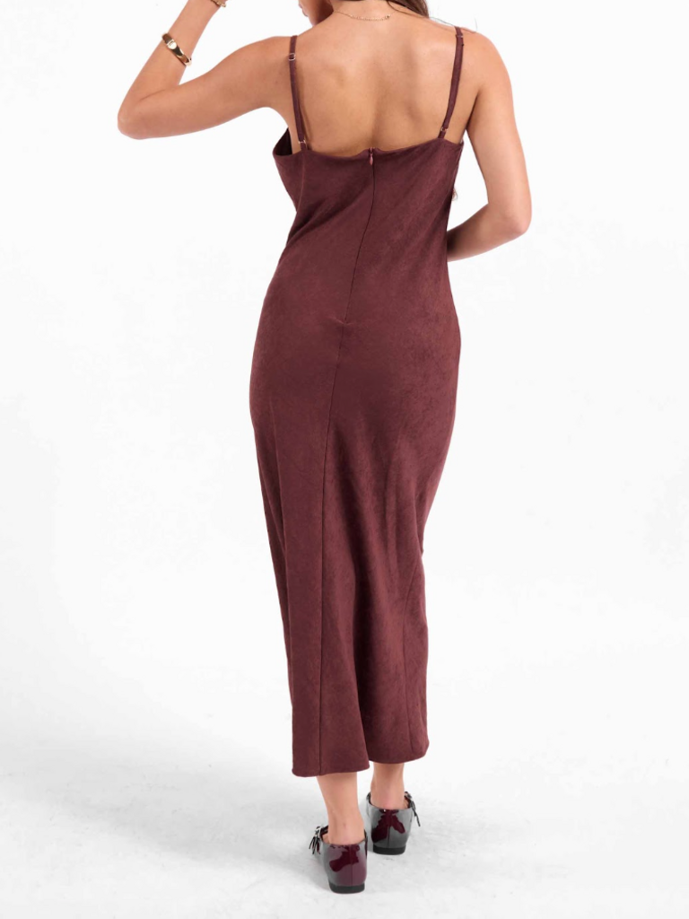 Sage The Label Silky Mahogany Midi