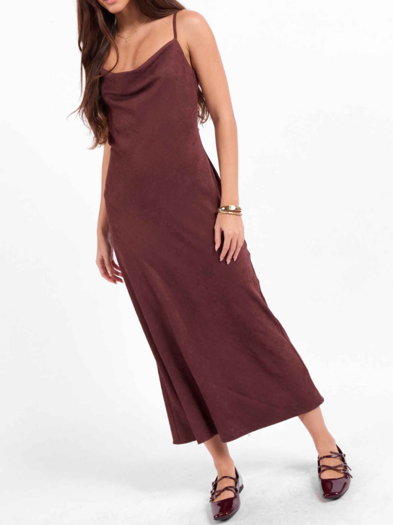 Sage The Label Silky Mahogany Midi