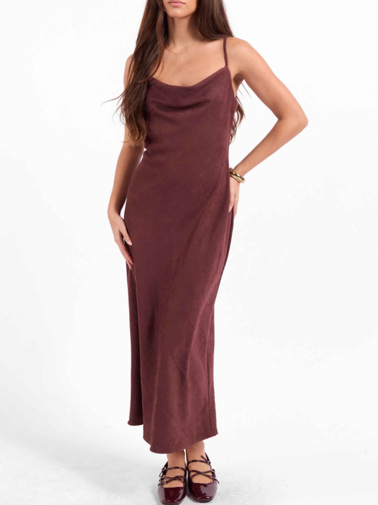 Sage The Label Silky Mahogany Midi
