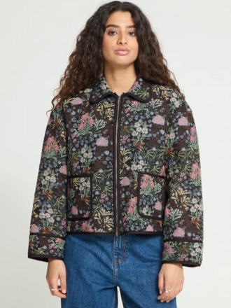 ICHI Floral Print Jacket