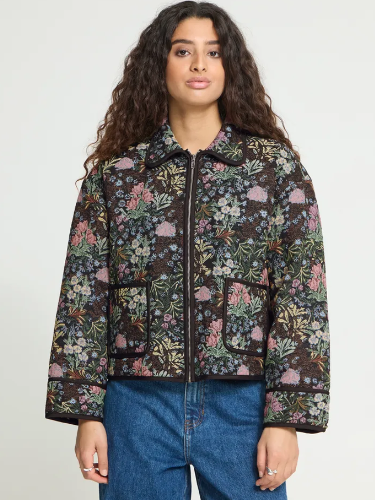 ICHI Floral Print Jacket