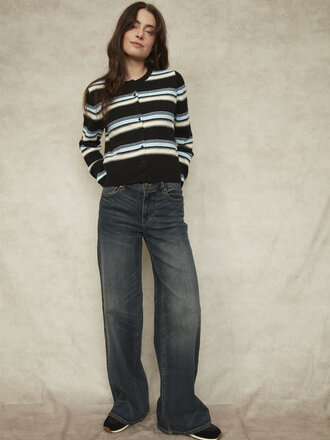 RD Style Blue Black Cardi