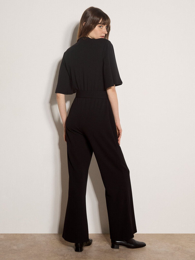 Apricot Flared Sleeve Jumpsuit