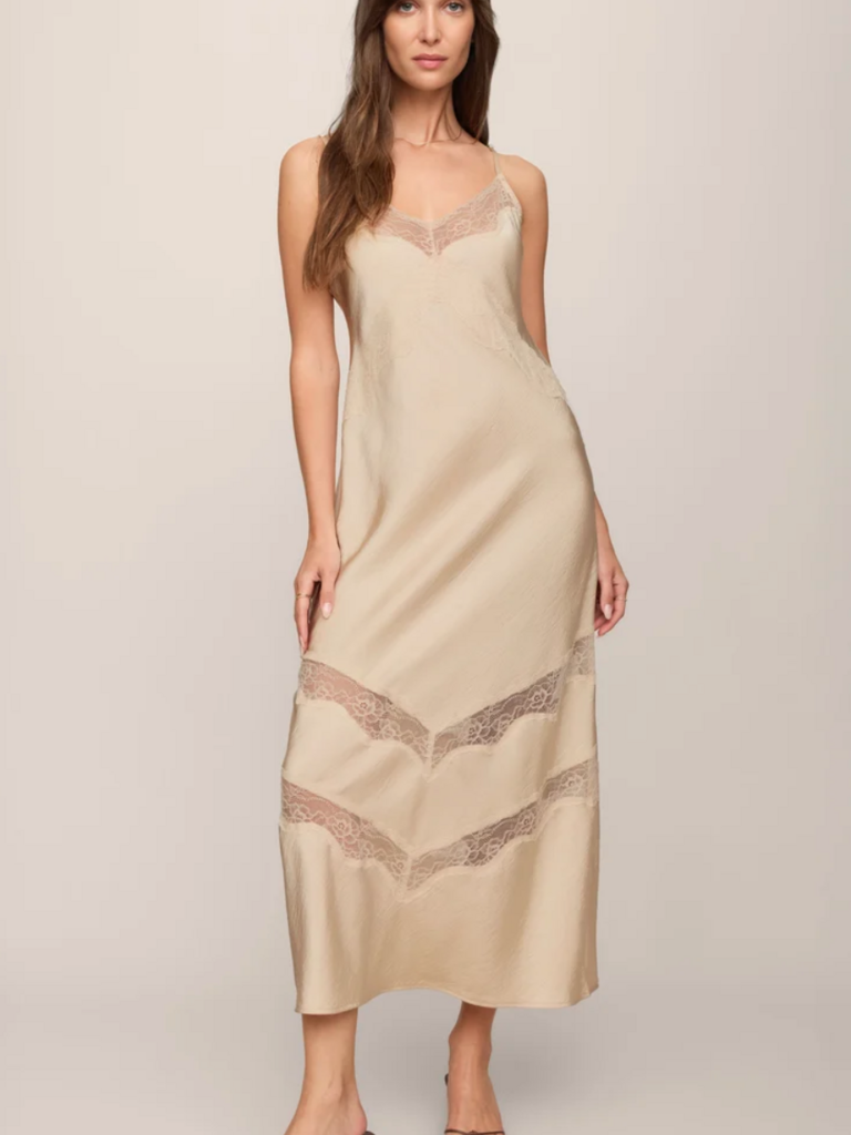 Z Supply Cream Lace Slip Maxi