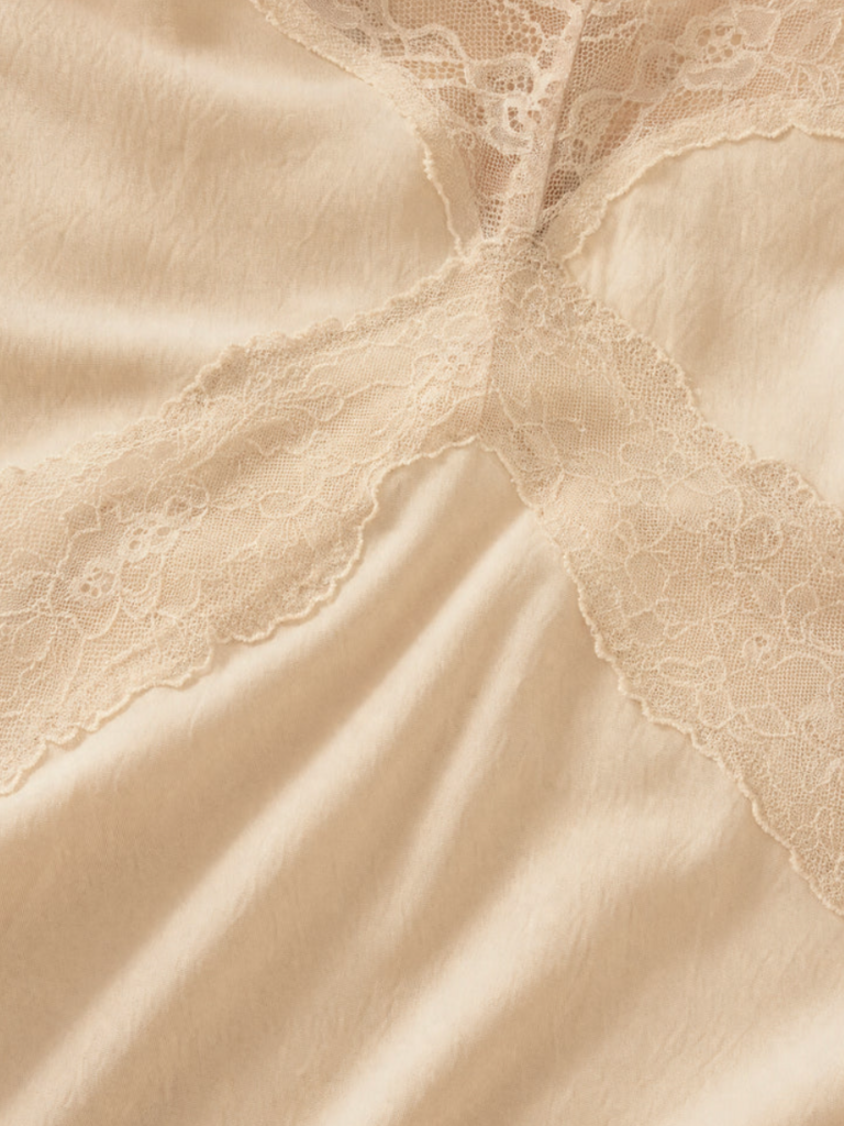 Z Supply Cream Lace Slip Maxi