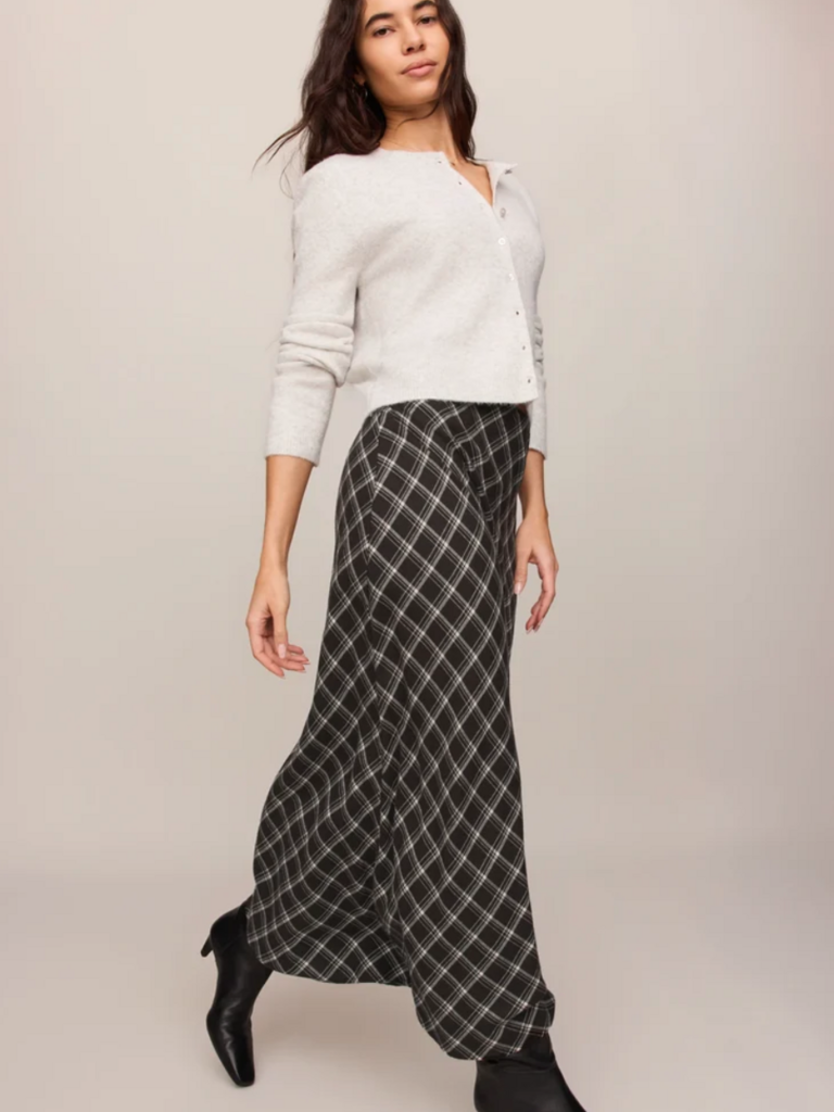 Z Supply Black Plaid Skirt