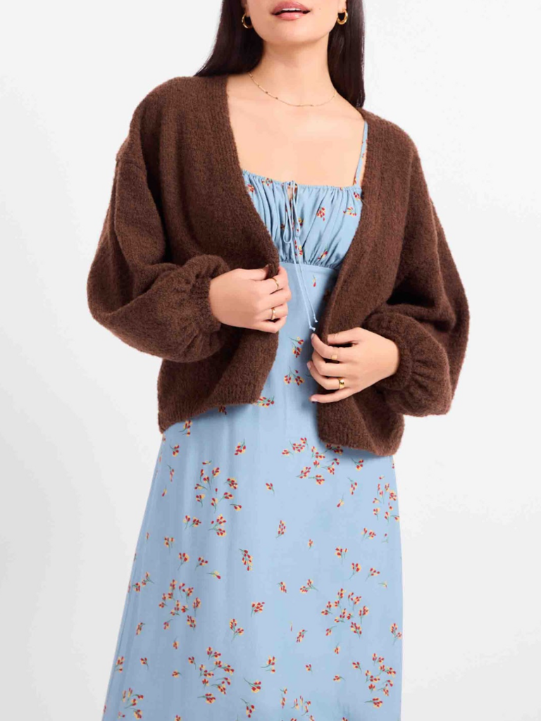 Sadie & Sage Brown Bolero Knit