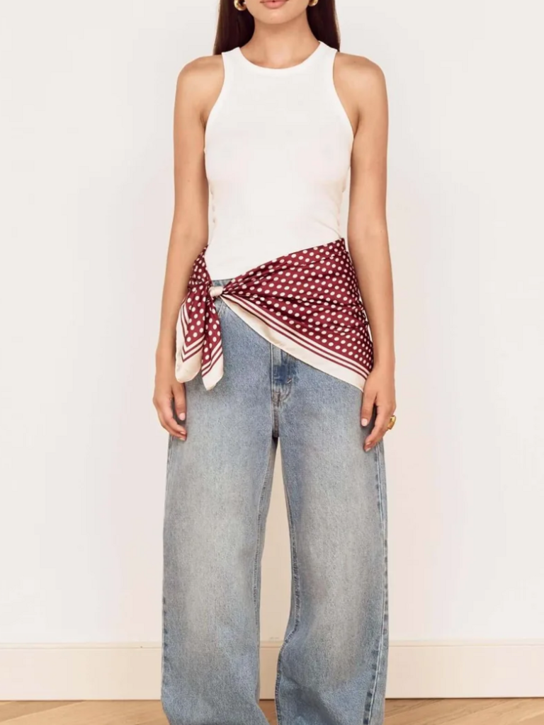 Mink Pink Polka Dot Scarf