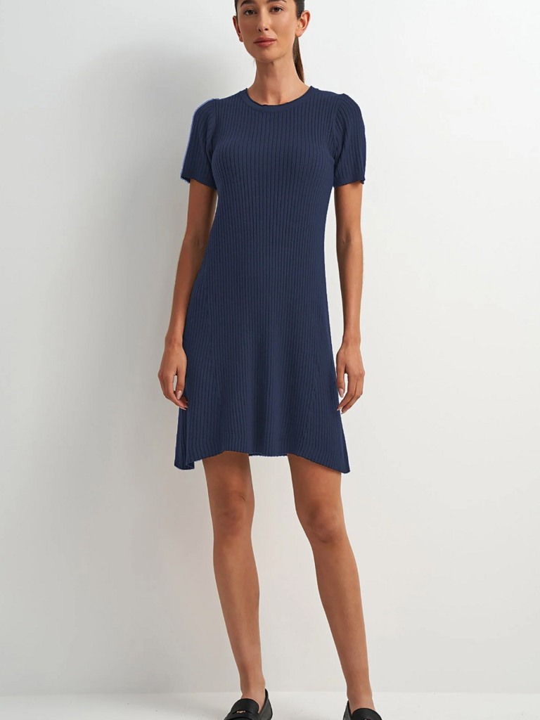 Astrid Navy Knit Mini